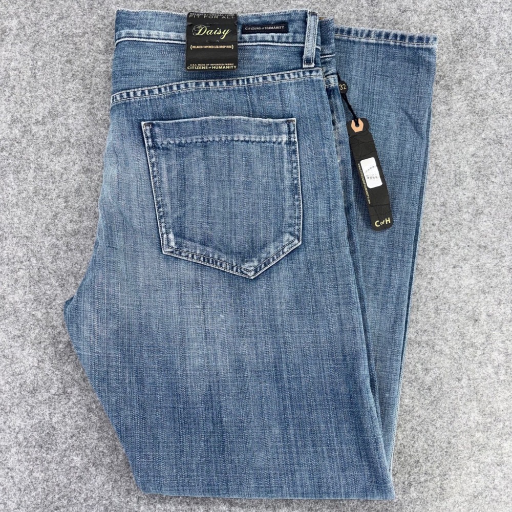Citizens of Humanity Daisy Relaxed Tapered Leg Jeans Blue 1404C-306 Size 32 NWT